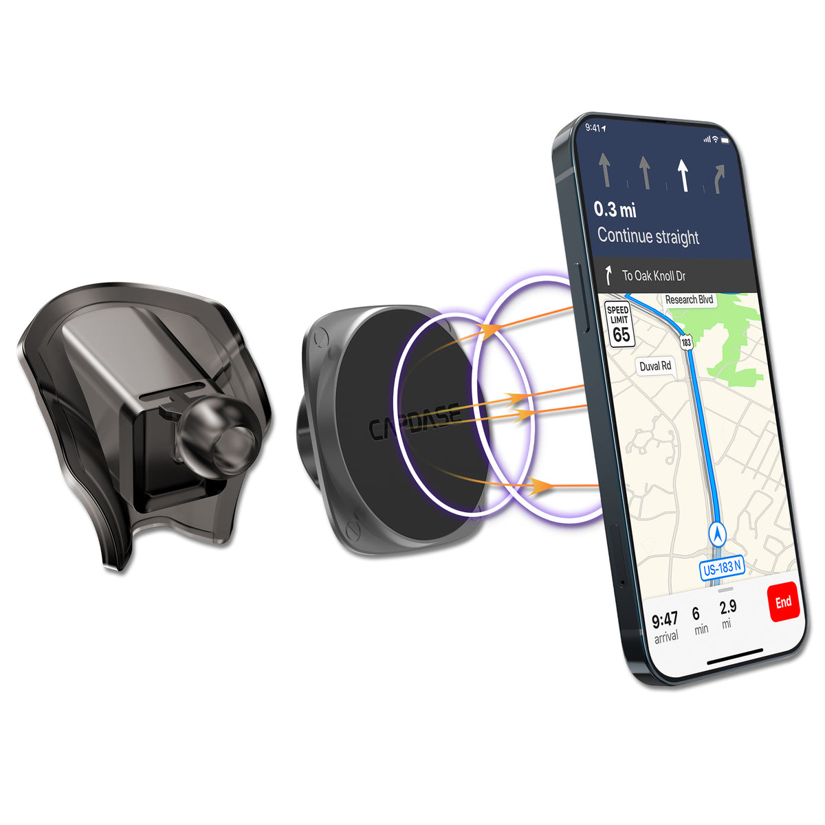 SQUARER II Magnetic Car Mount DSH Base-C200L for Benz C Class (2022)