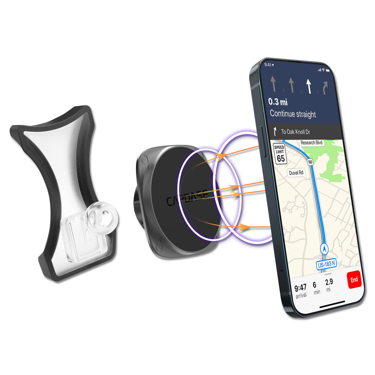 SQUARER II Magnetic Car Mount DSH Base-GLA2 for Benz A / CLA / GLA (2013-2018)