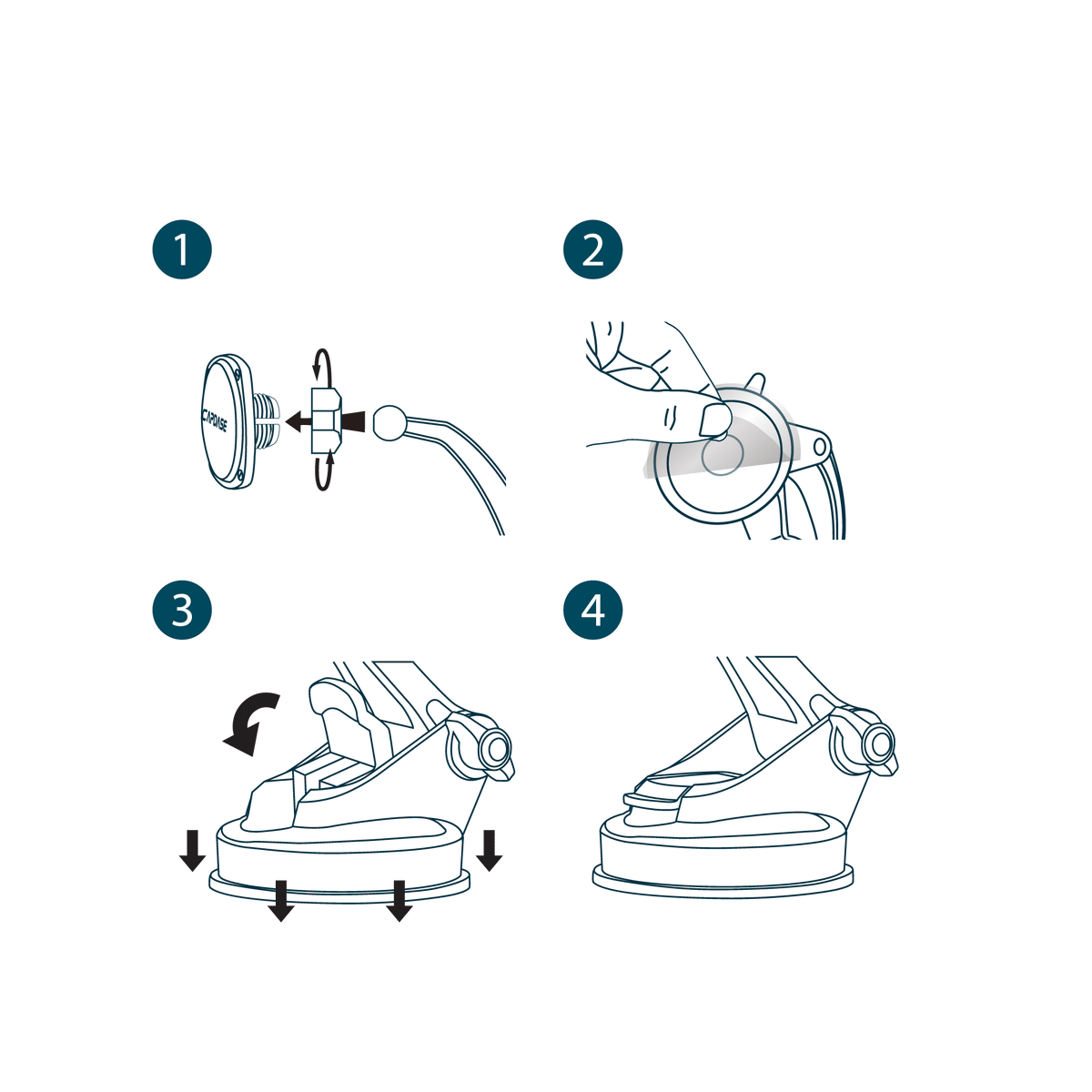 SQUARER II Magnetic Car Mount Touch Screen Flip Arm TL-155 Tesla Model 3/Y (Compatible)