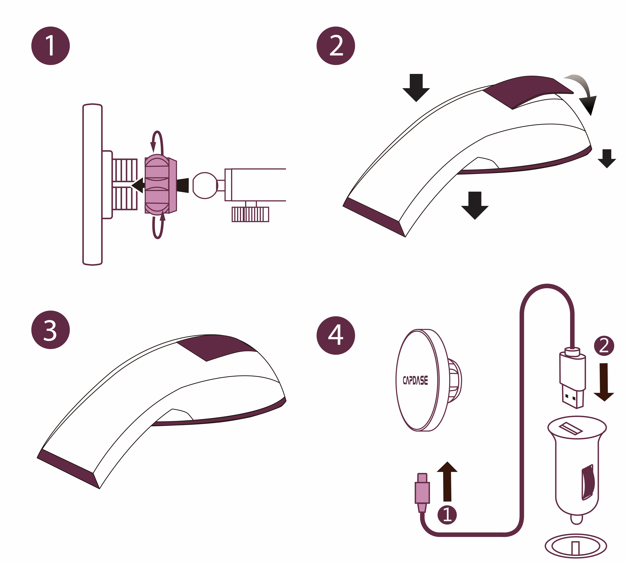Wireless Charging Magnetic Mount - Wind/Dash | MS III -Swivel Bendable-Arm-158