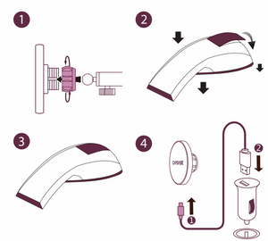 Wireless Charging Magnetic Mount - Wind/Dash | MS III -Swivel Bendable-Arm-158