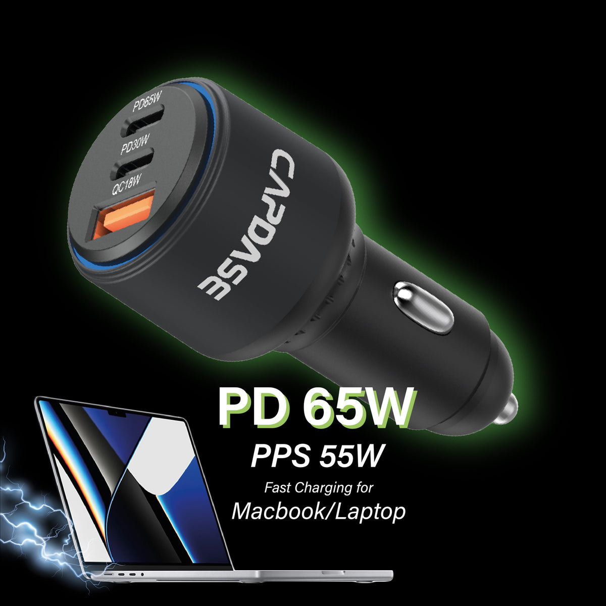 Rapider 3P95 QC 3.0 - 95W Car Charger