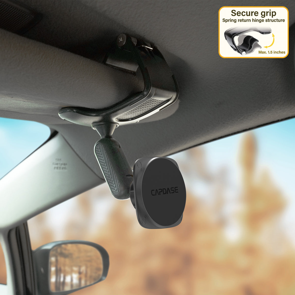 SQUARER II Magnetic Car Mount Clip On Arm 145