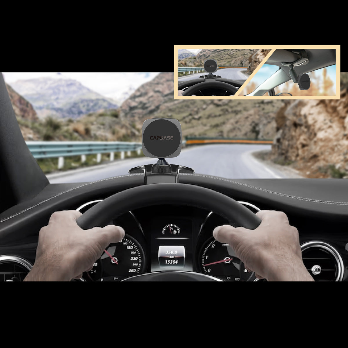 SQUARER II Magnetic Car Mount Clip On Arm 145