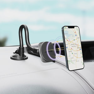 SQUARER II Magnetic Car Mount Suction Cup PRO - Gooseneck Arm 250mm