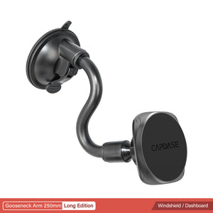 SQUARER II Magnetic Car Mount Suction Cup PRO - Gooseneck Arm 250mm