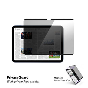 iPad (A16) | iPad (10th generation) | Magnetic-Privacy Film | Instant Snap-On device magnetic frame | Quick & Easy Install & Release