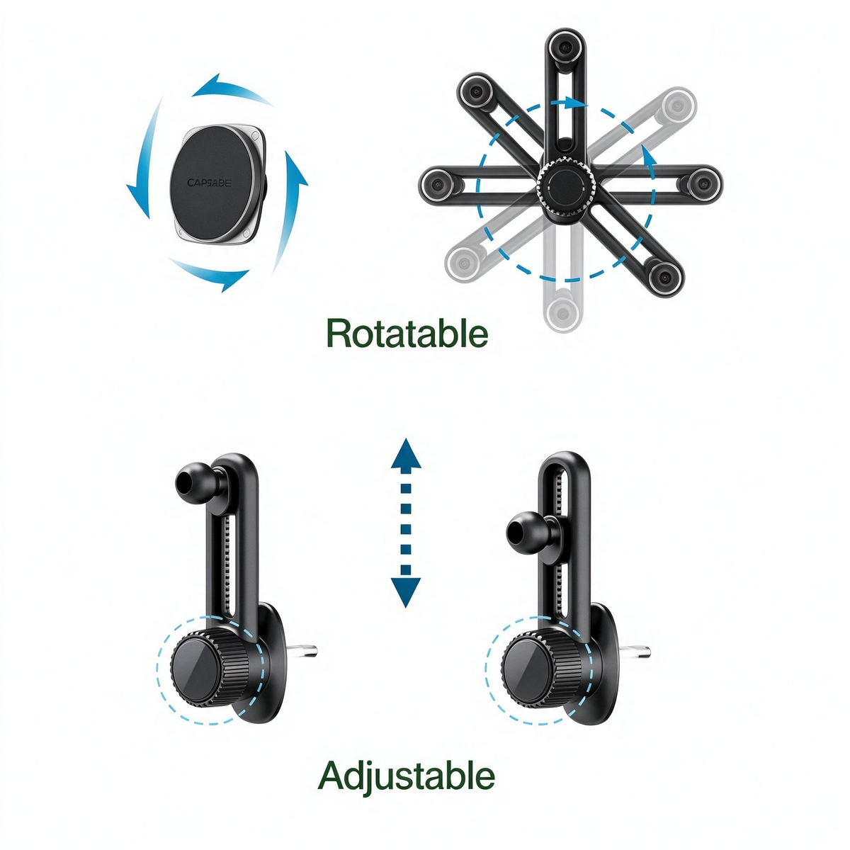 Magnetic Mount | Squarer II-Twist Vent hook-159