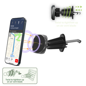 SQUARER II Magnetic Car Mount Air Vent Twist Vent-Hook 143