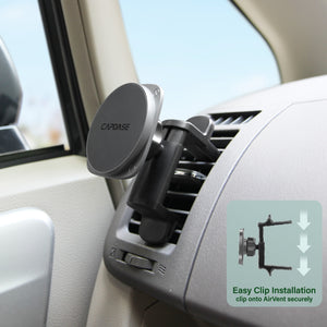 SQUARER II Magnetic Car Mount Round Air Vent Clip 77