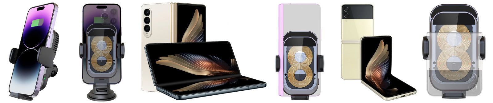 A-CM Power II 陶瓷冷卻快速無線充電自動夾式車載支架,配有先進的電陶瓷冷卻模塊