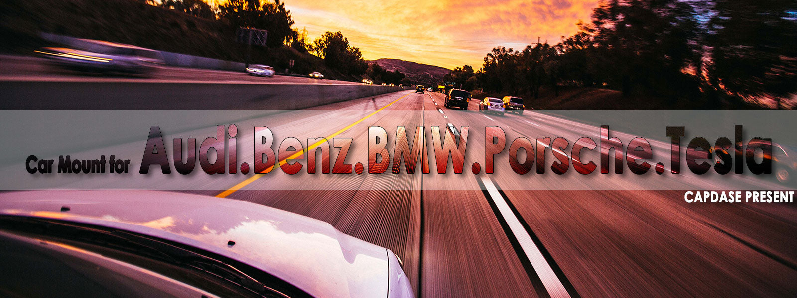 Car mounts for Audi, Mercedes Benz, BMW, Porsche and Tesla