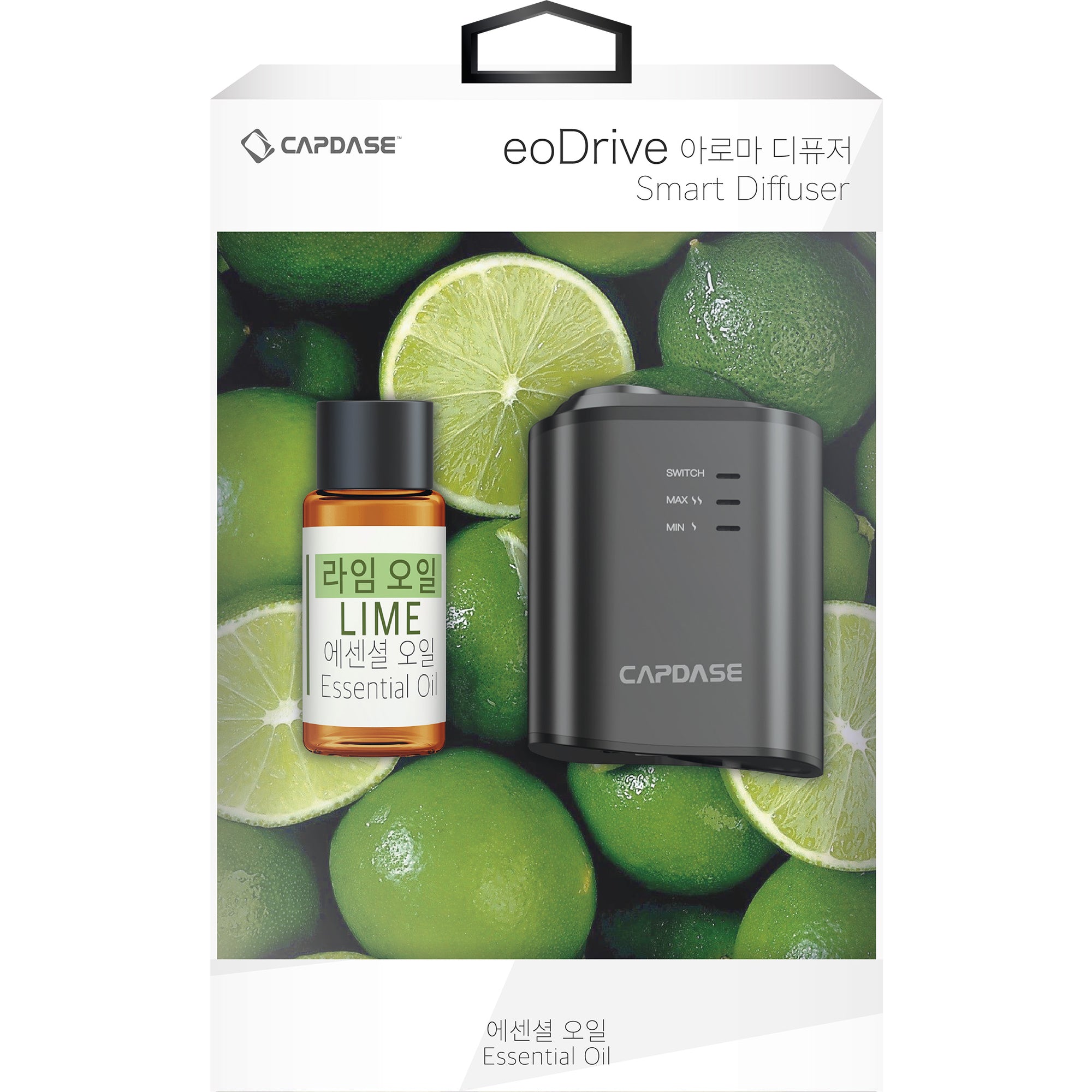 eoDrive Smart Nano Ultrasonic Aroma Diffuser For Car with Lime Essential Oil