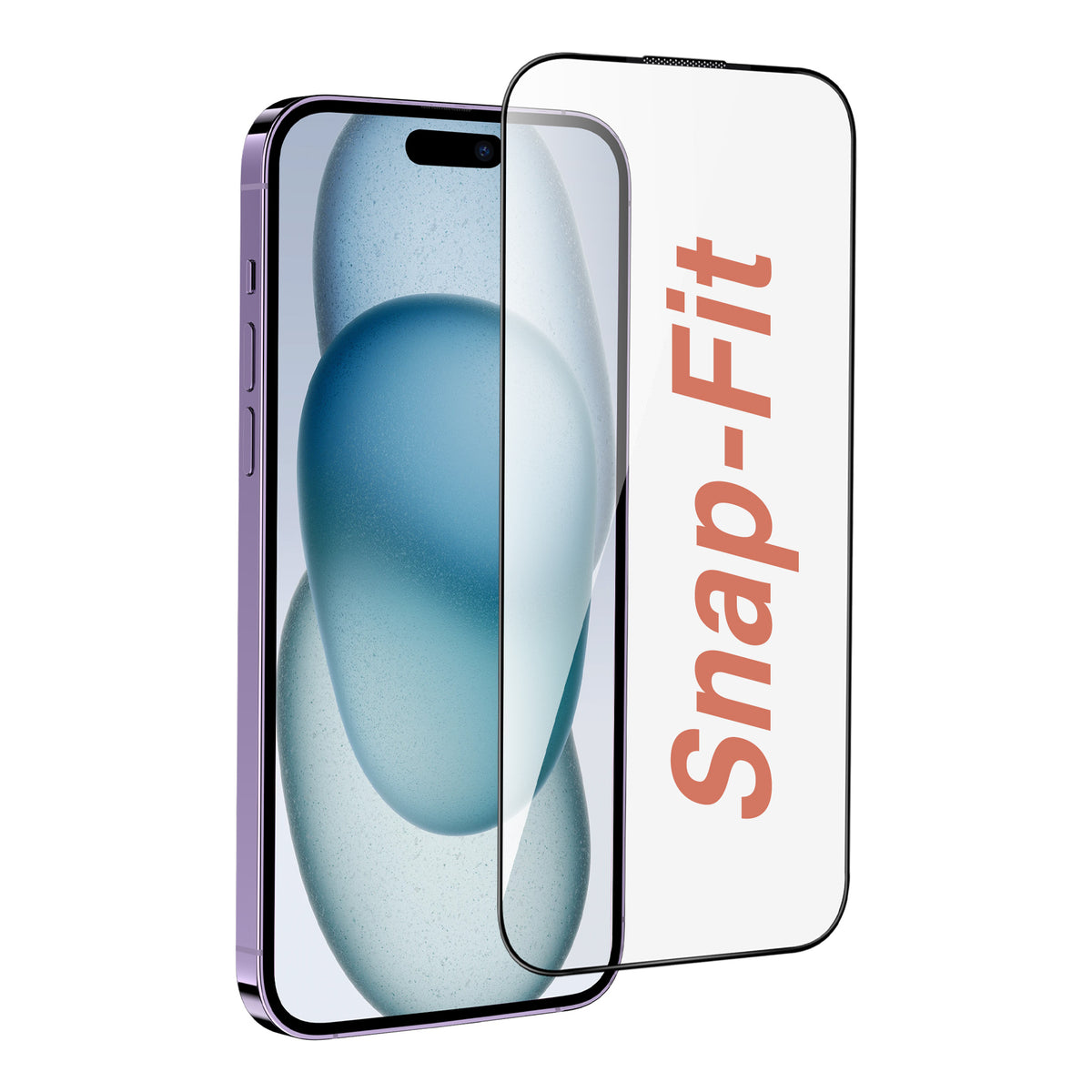 iPhone 16 / 15 SnapFit High Aluminum Glass Ultra Clear Screen Protector