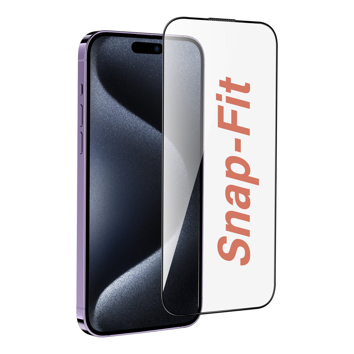 iPhone 15 Pro SnapFit High Aluminum Glass Ultra Clear Screen Protector