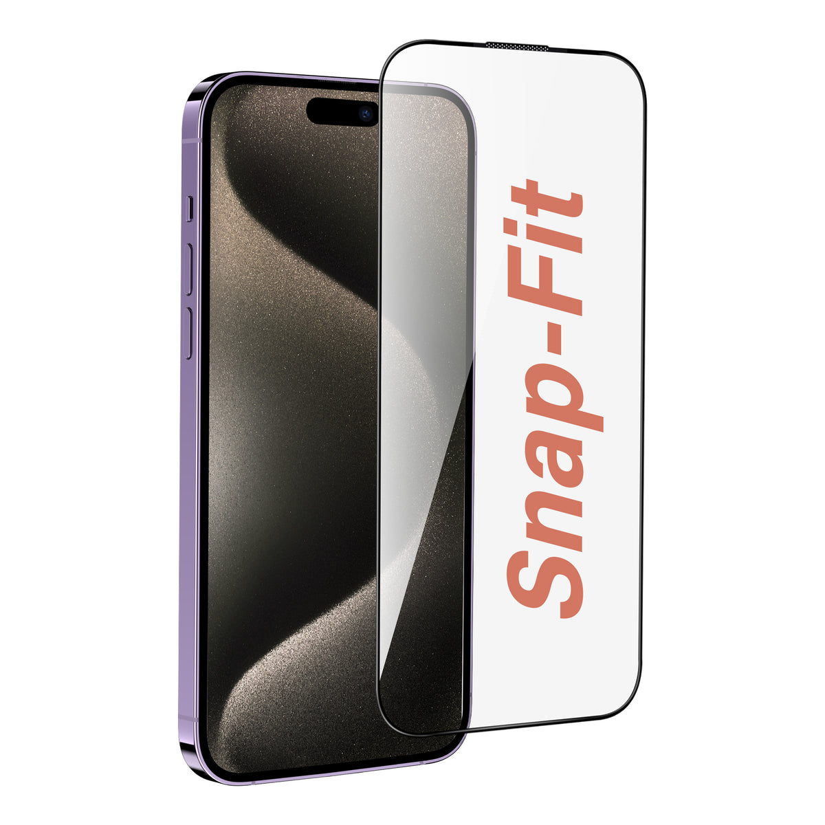 iPhone 15 Pro Max SnapFit High Aluminum Glass Ultra Clear Screen Protector