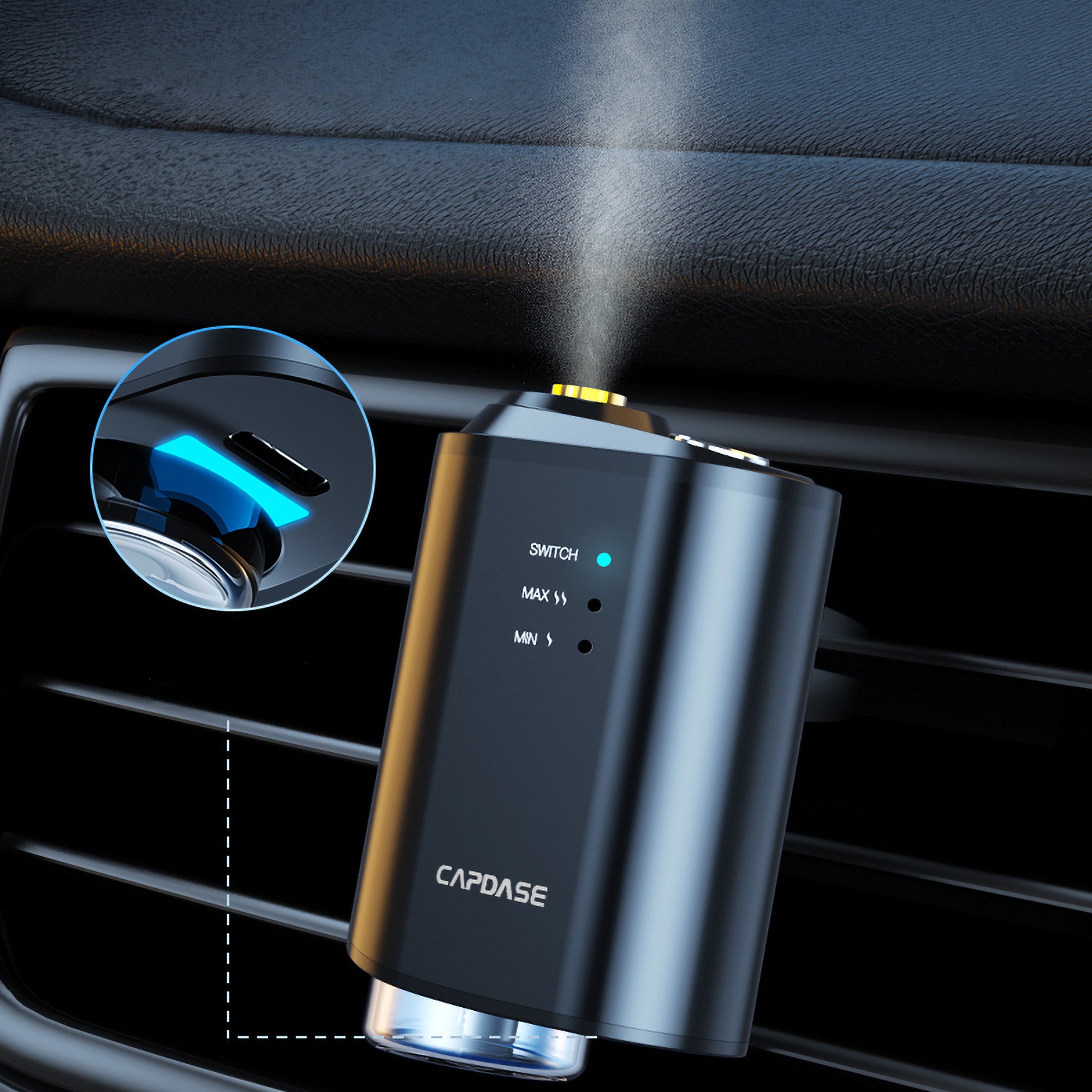 eoDrive Smart Nano Ultrasonic Aroma Diffuser For Car Ambient Light