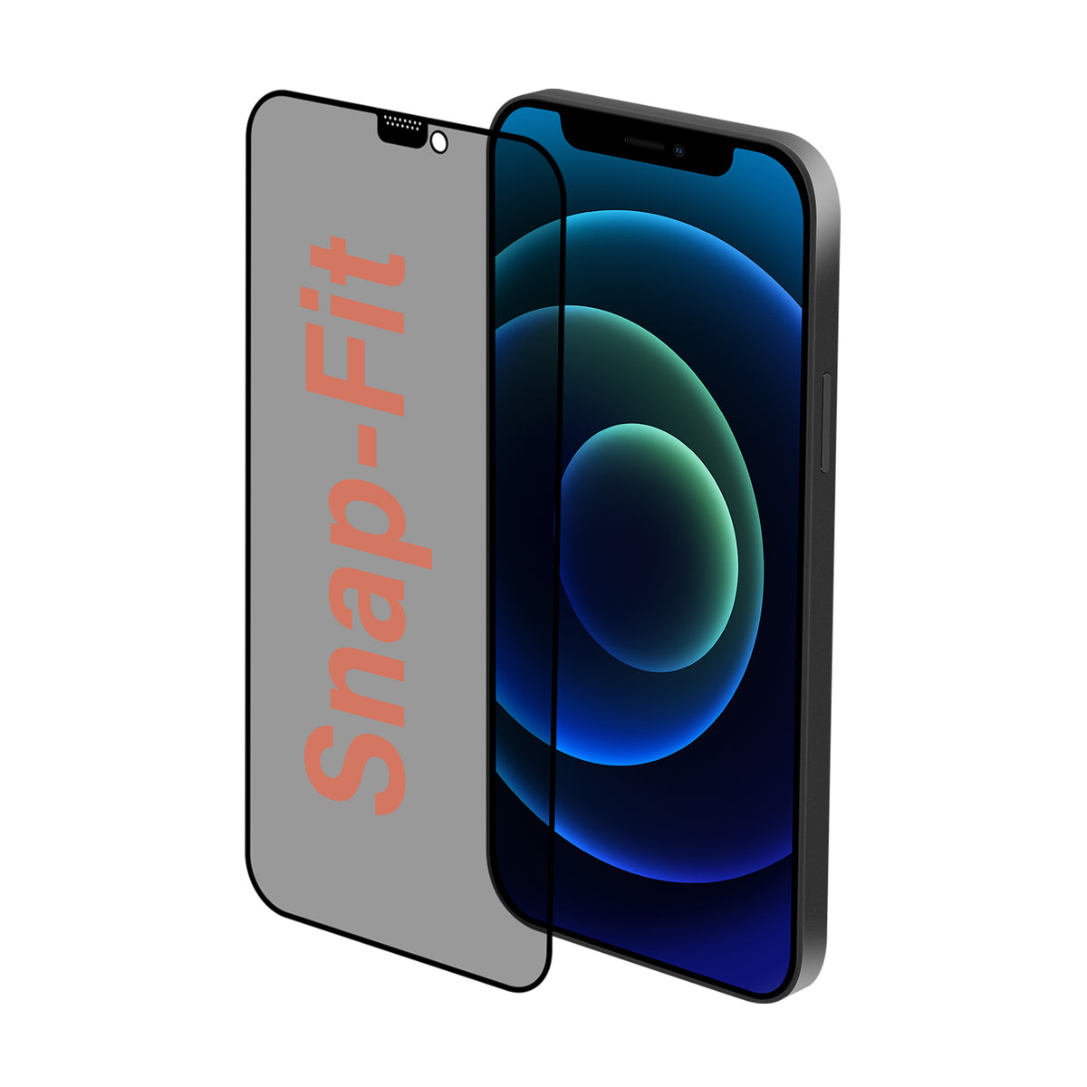 iPhone 12 & 12 Pro SnapFit High Aluminum Glass Privacy Screen Protector