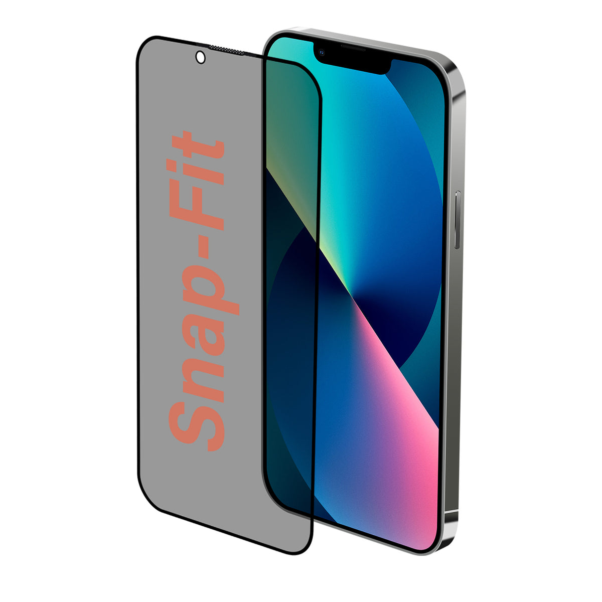 iPhone 14 & 13 & 13 Pro SnapFit High Aluminum Glass Privacy Screen Protector