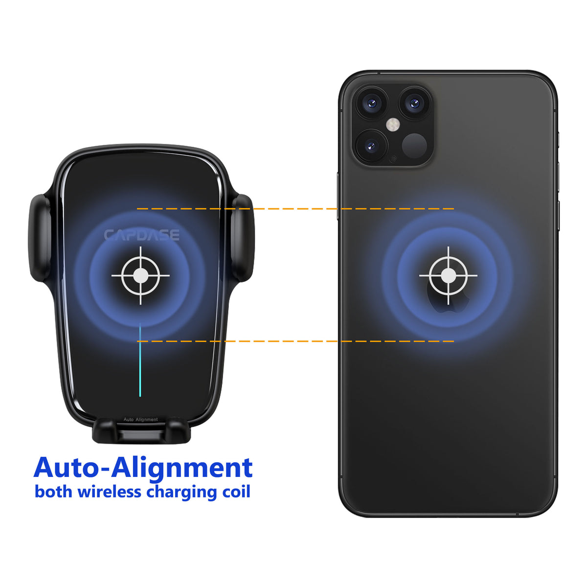AA Power II Fast Wireless Charging Auto-Clamp & Auto-Alignment Car Mount DBase - Macan for Porsche MACAN (2014-2020)