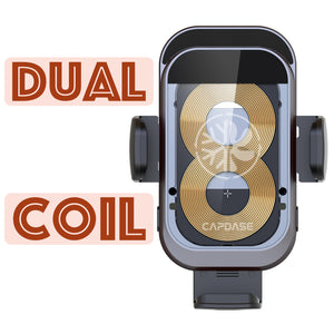 A-CM Power II Ceramic Cooling Fast Wireless Charging Auto-Clamp Car Mount DSH Base-ADQ3 for Audi Q3 (2019-2021)