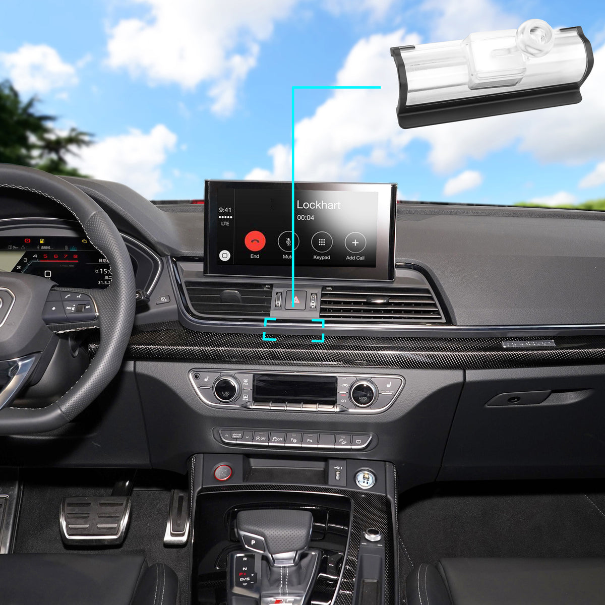 Cobot-SOLAR Auto-Clamp Car Mount DSH Base-AQ5L for Audi Q5L / SQ5