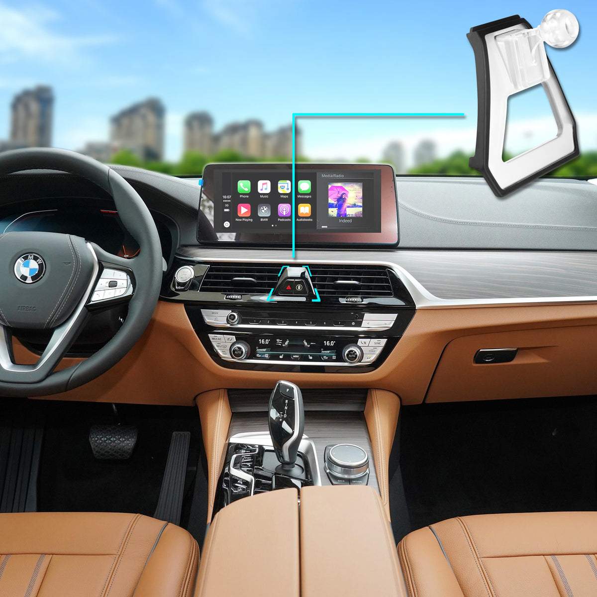 FLEXI II Sport Car Mount DSH Base-BMW540 for BMW 5, 6, GT (2018-2021)