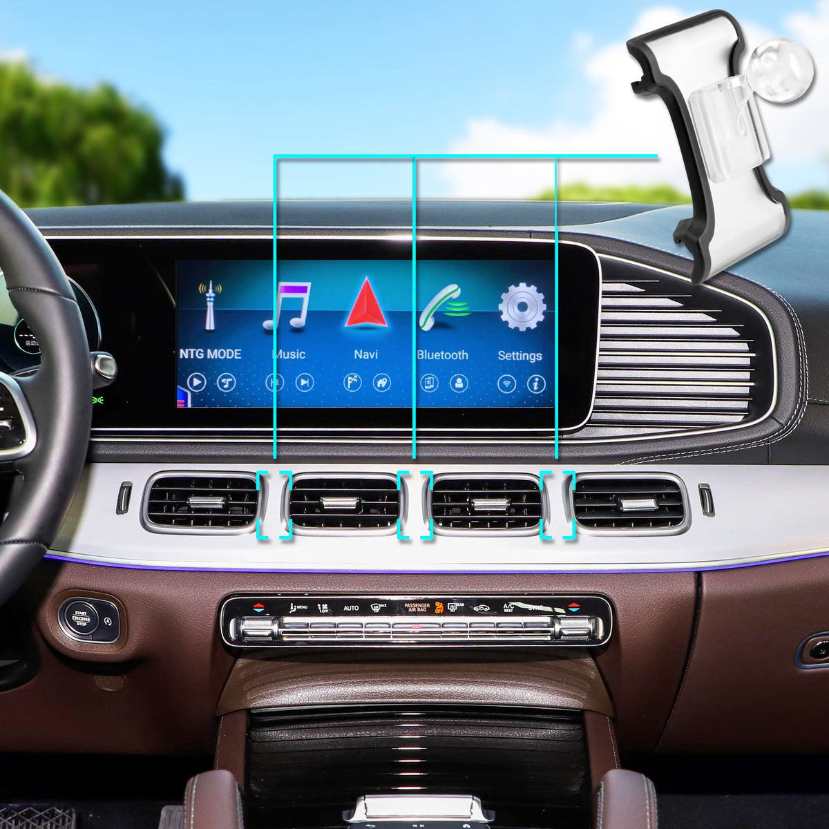 FLEXI II Sport Car Mount DSH Base-GLE for Benz GLE / GLS (2020-2021)