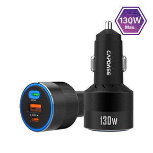 Rapider 3P130 QC 3.0 / PD 3.0 - 130W Car Charger