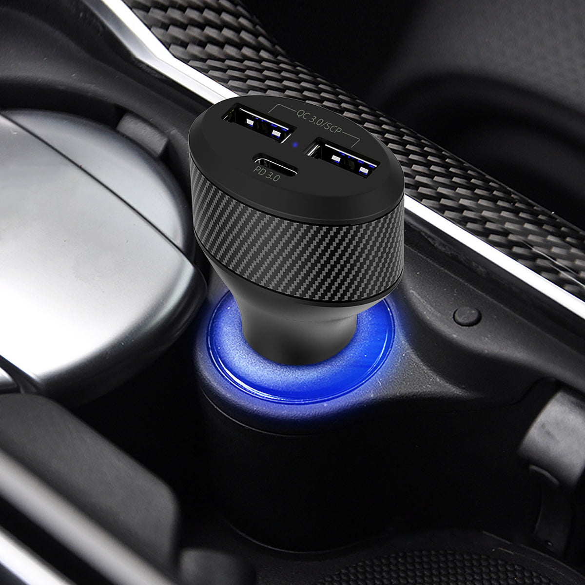 Rapider Super3P84 QC 3.0 / USB-C PD 3.0 Car Charger