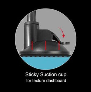 SQUARER Magnetic Car Mount Suction Cup PRO - Gooseneck Arm