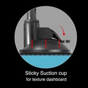 SQUARER Magnetic Car Mount Suction Cup PRO - Gooseneck Arm 300mm