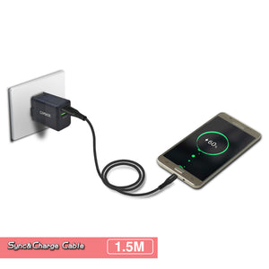 METALLIC MA4M2 Micro-USB To USB-A Cable 1.5M