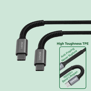METALLIC CCPD140W_1.5M USB-C To USB-C Sync and Charge Cable (140W) 1.5M