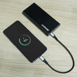 METALLIC CCSVQ-5A_28cm USB-C To USB-C Sync and Charge Cable (100W) 28CM