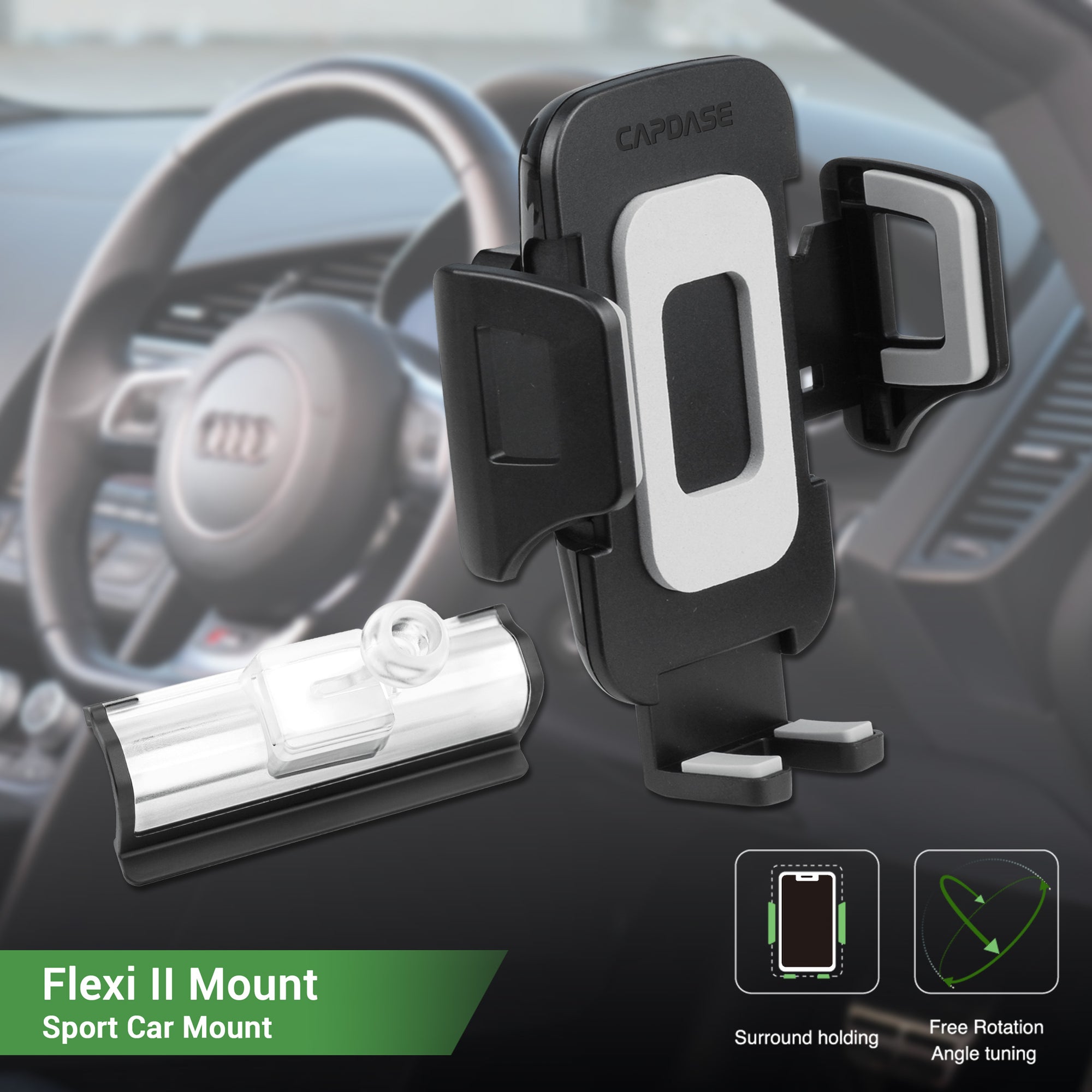 FLEXI II Sport Car Mount DSH Base-AQ5L for Audi Q5L / SQ5