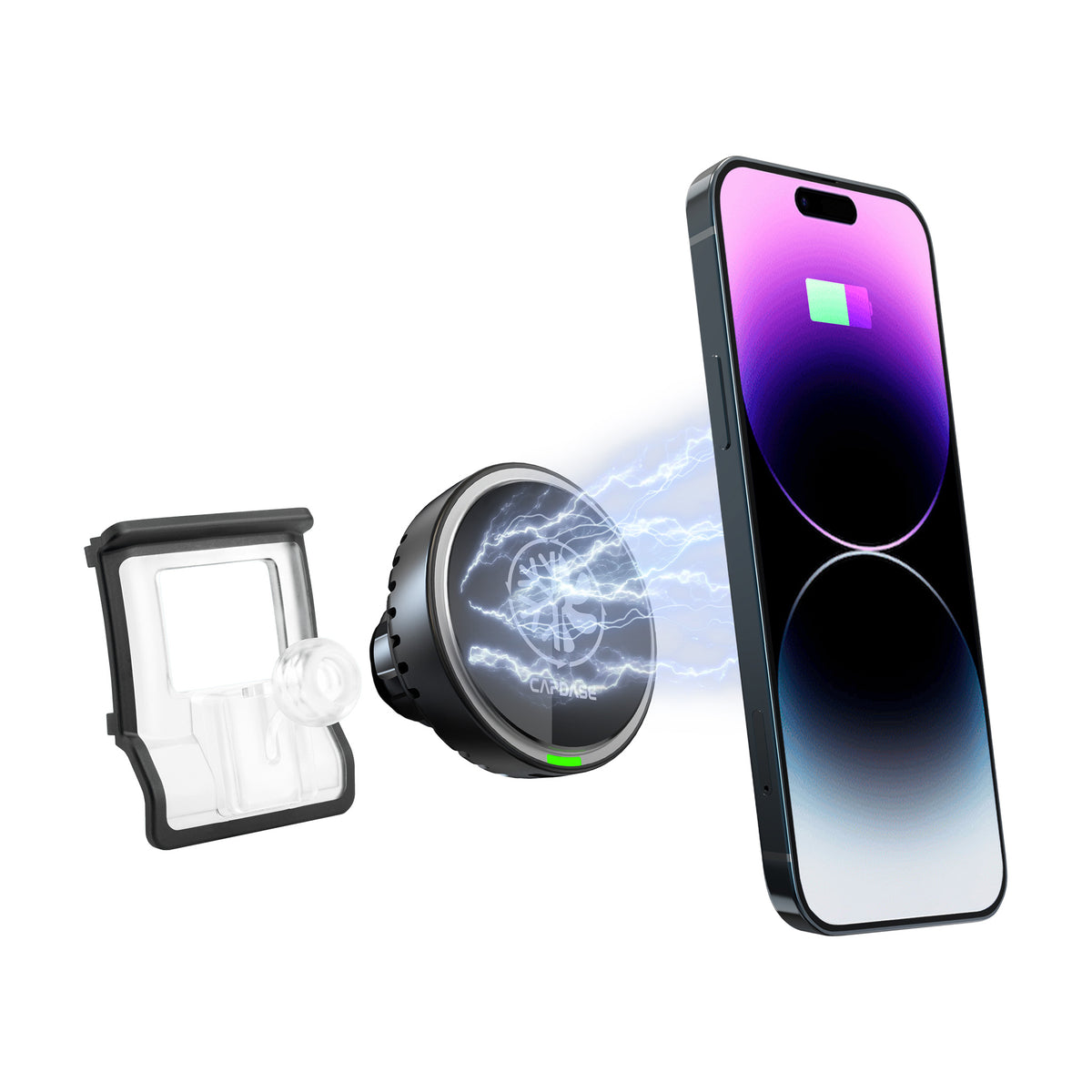 M-CM Power II Ceramic Cooling Fast Wireless Charging Magnetic Car Mount DSH Base-ADA4 for Audi A4L/5 / RS4/5 / S4/5