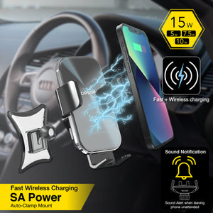 SA Power Fast Wireless Charging Auto-Clamp Car Mount DSH Base-ADQ2 for Audi A3 / Q2L