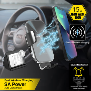 SA Power Fast Wireless Charging Auto-Clamp Car Mount DSH Base-ADQ3 for Audi Q3 (2019-2021)