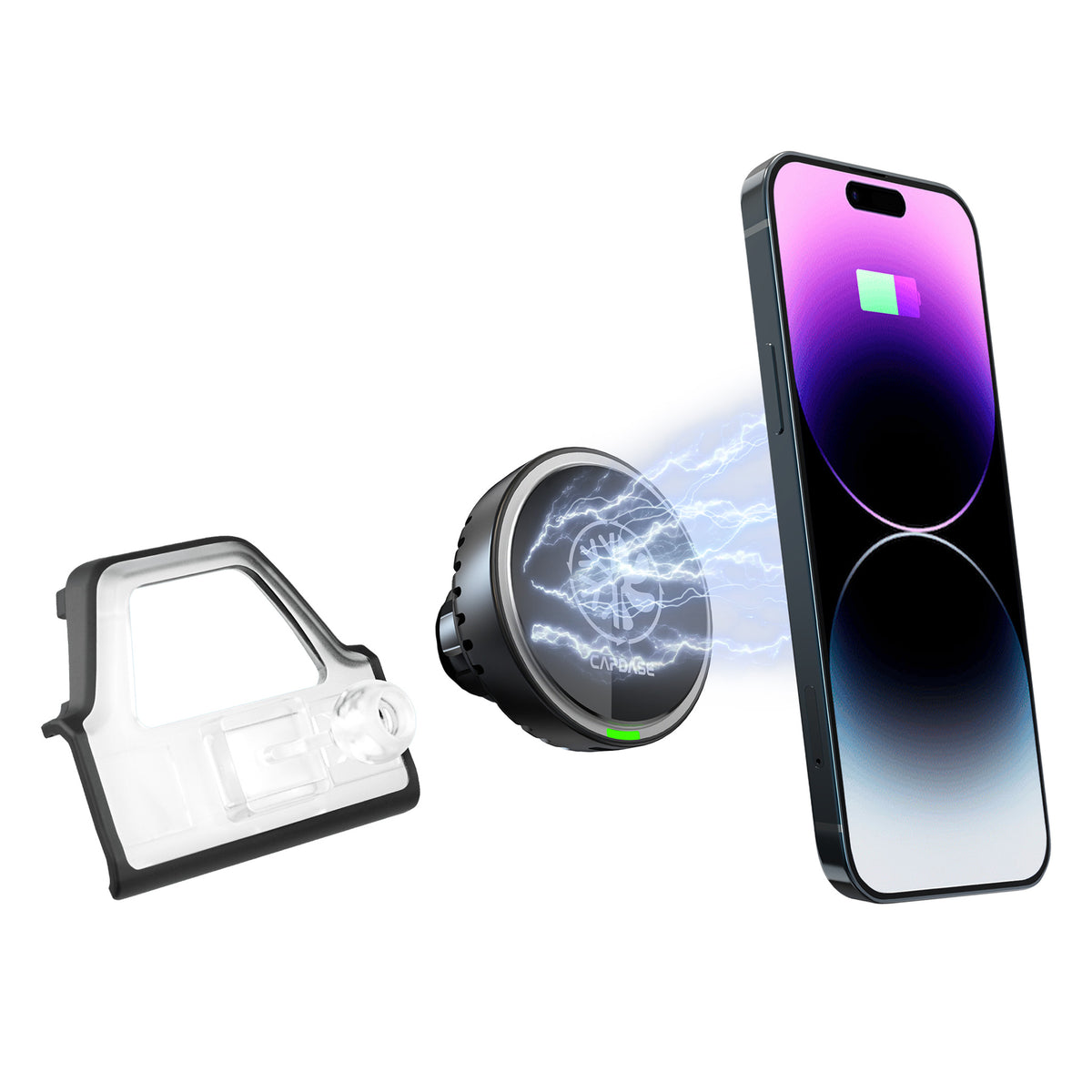 M-CM Power II Ceramic Cooling Fast Wireless Charging Magnetic Car Mount DSH Base-BMW71 for BMW 7 (2016-2021)