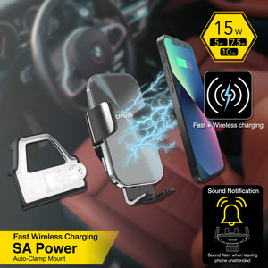 SA Power Fast Wireless Charging Auto-Clamp Car Mount DSH Base-BMW71 for BMW 7 (2016-2021)