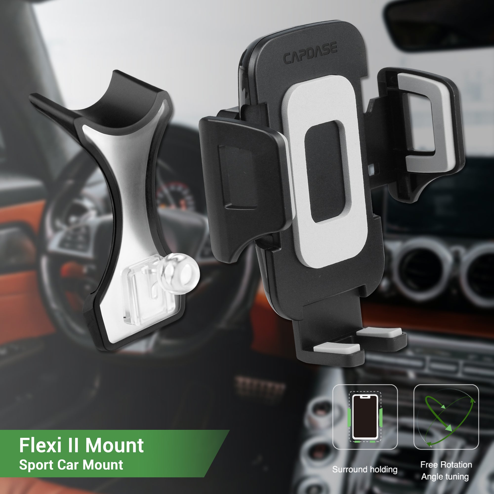 FLEXI II Sport Car Mount DSH Base-GLC for Benz C Class / GLC (2015-2018)