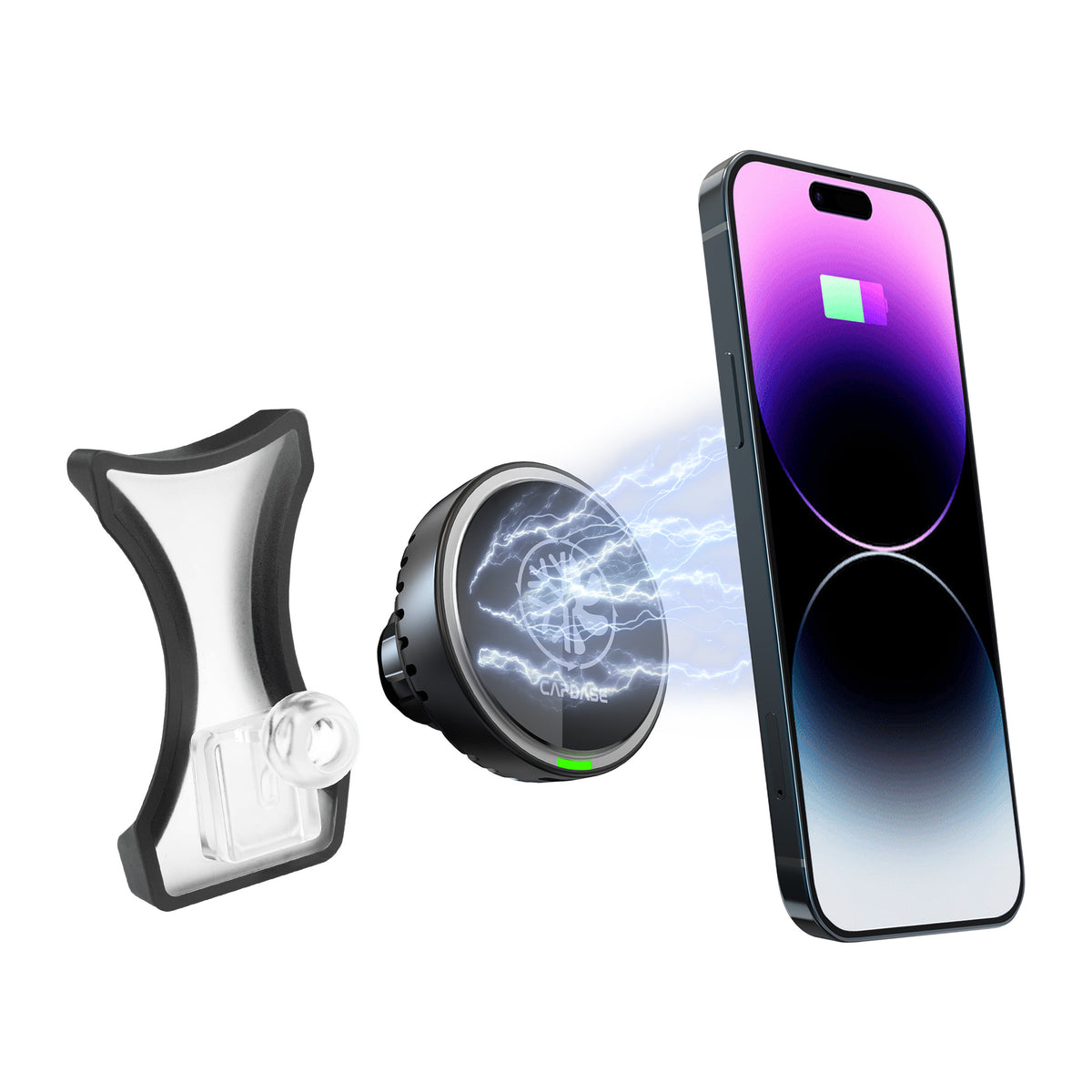 M-CM Power II Ceramic Cooling Fast Wireless Charging Magnetic Car Mount DSH Base-GLA2 for Benz A / CLA / GLA (2013-2018)