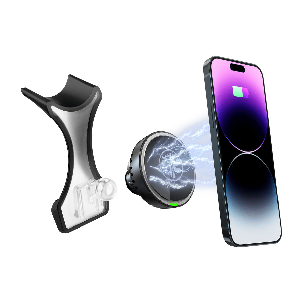M-CM Power II Ceramic Cooling Fast Wireless Charging Magnetic Car Mount Base-GLC for Benz C Class / GLC (2015-2018)