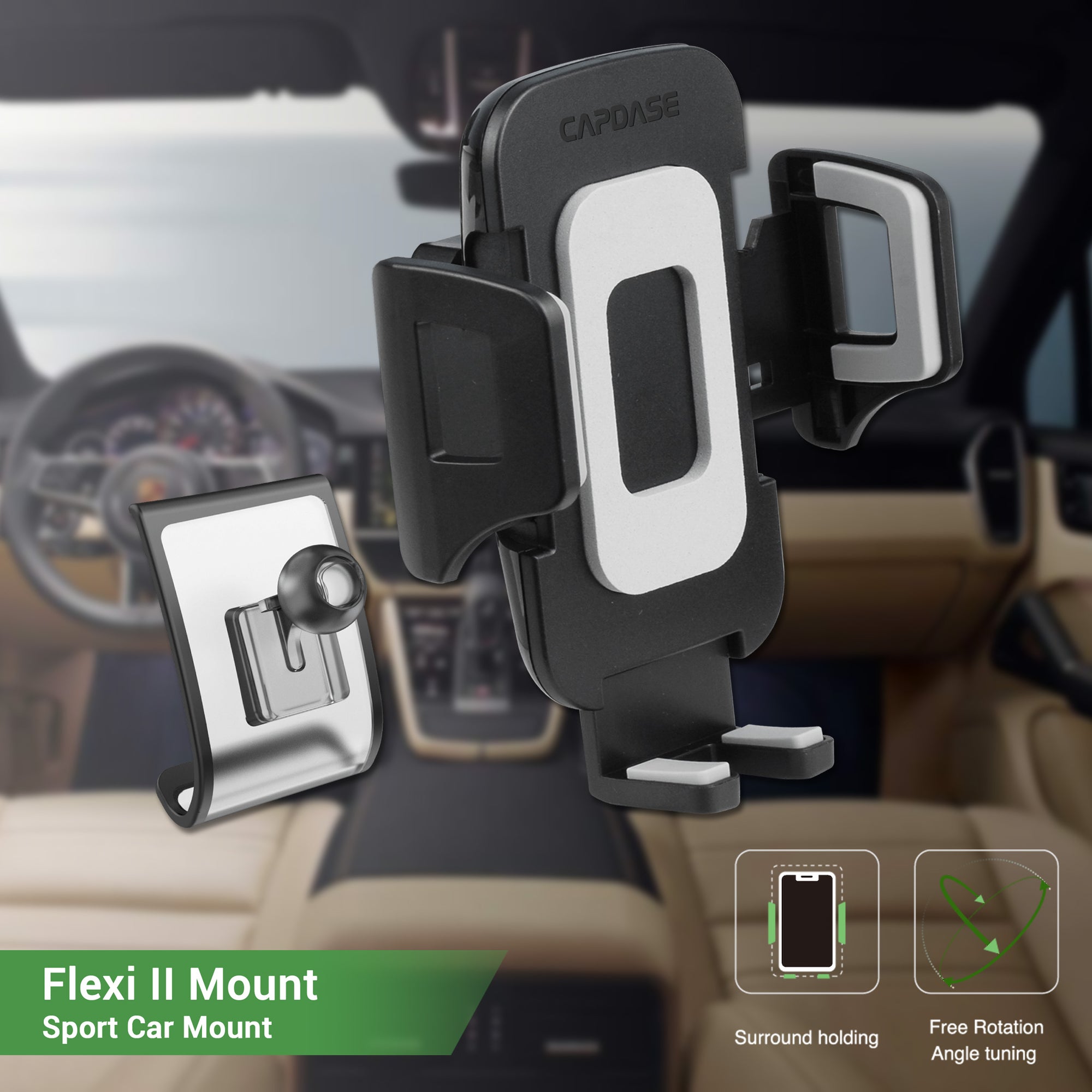 FLEXI II Sport Car Mount DBase - PLML for Porsche Panamera (2017-2020)