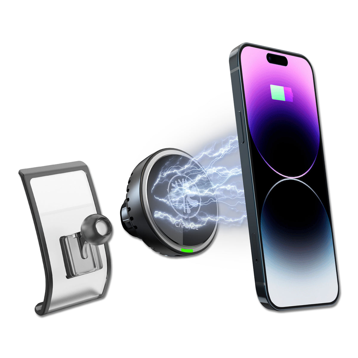 M-CM Power II Ceramic Cooling Fast Wireless Charging Magnetic Car Mount DBase-KY for Porsche Cayenne (2018-2021)