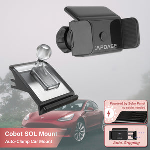 Cobot-SOLAR Auto-Clamp Car Mount Base - T01 for Tesla Model 3/Y