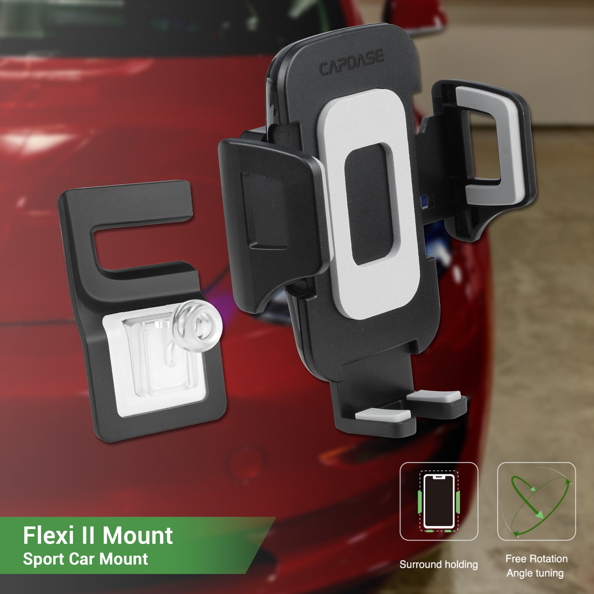FLEXI II Sport Car Mount DSH Base - MSX for Tesla Model S/X