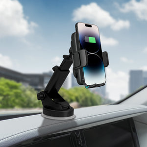 AA Power II Fast Wireless Charging Auto-Clamp & Auto-Alignment Car Mount Telescopic Arm