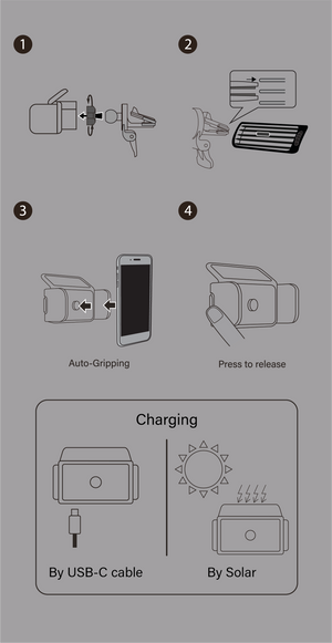 Cobot-SOLAR Auto-Clamp Car Mount DSH Base-BMW51 for BMW 5 (2011-2017) User Manual